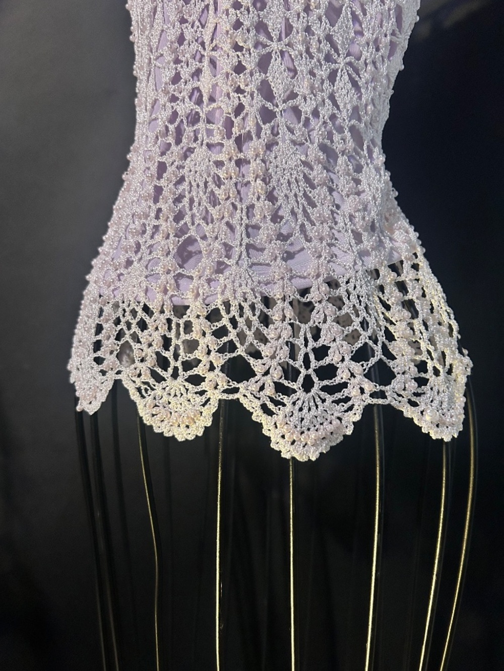 Beautiful Beaded weblike Tank Top - Picture 9 of 11